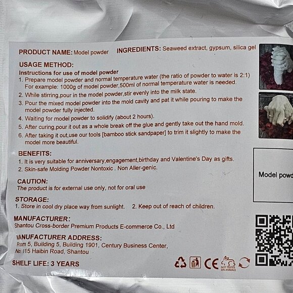 EELHOE HAND CASTING 3-D DIY Molding KIT - Picture 7 of 11